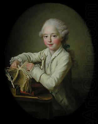 Portrait of marquis de Briges, aged 7, Francois-Hubert Drouais